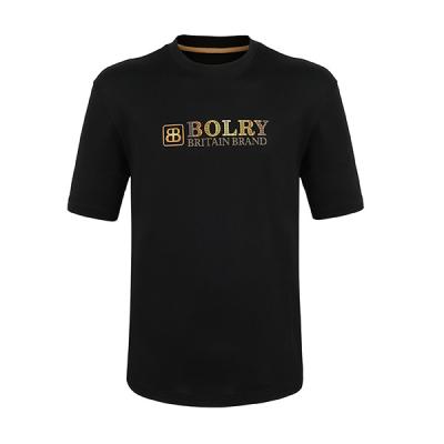 T-shirt masculino com tecido pesado e confortável design personalizado em algodão 100%