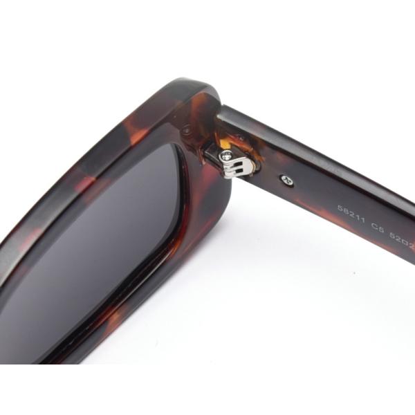 Colorful Lens Small 143MM Trendy Rectangle Frame Sunglasses BSCI TR90