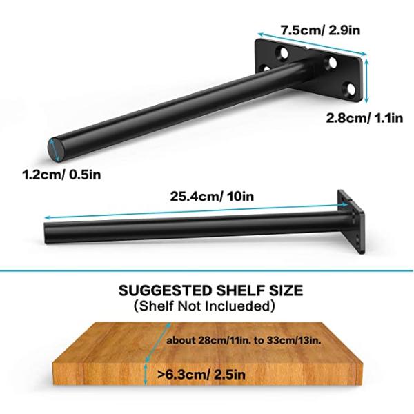 Стенный монтаж Скрытые плавучие шкафчики Ржавчина нержавеющая сталь 10 