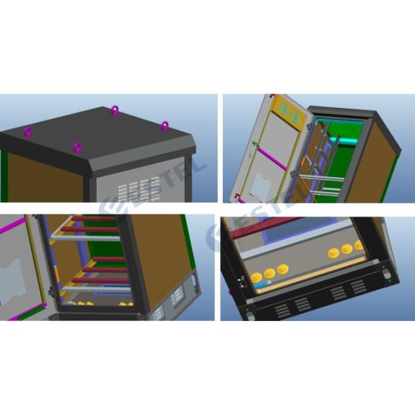 19inch atormentan los gabinetes eléctricos al aire libre de los recintos