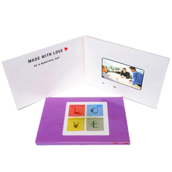 Personalized Video Message Greeting Card in Customized Style for A4 or Customized Size