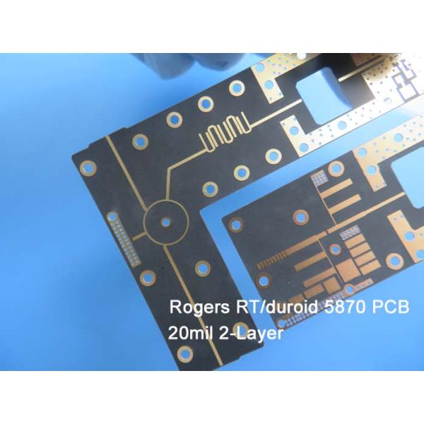 Rogers RT/Duroid 5870 20mil 0.508mm High Frequency PCB Double Sied RF PCB for Millimeter Wave Applications