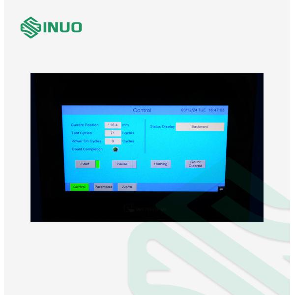 Capacidade de ruptura da interface de carga e dispositivo de ensaio de funcionamento normal