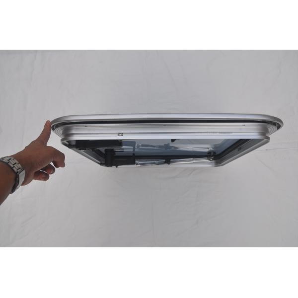 Smoke Color Anodized Aluminum Square Hatch 625x625mm With Tempered Glass