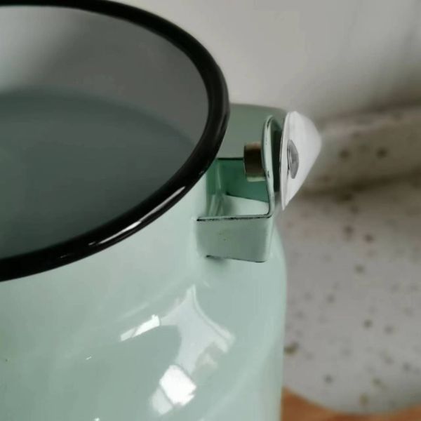 Sustainable Enamel Milk Can 2.9L 4.2L 6L Milk Bucket Metal Ice Bucket