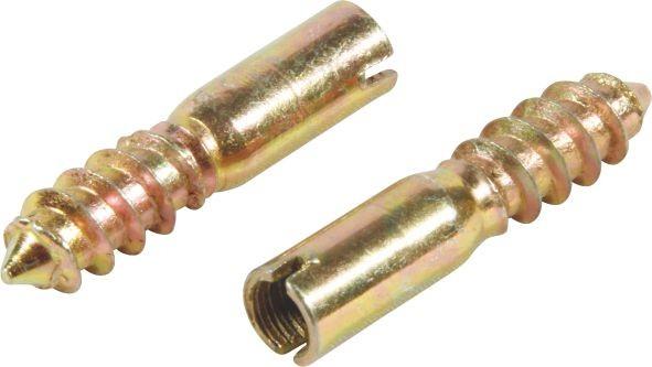 M6*35 Yellow Zinc Finished Bullet Screw For Furniture Connecting