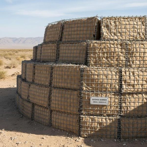 Galvanized Sand Wall Welded Defensive Barrier Explosion Proof Cage Flood Defense Gabion Blast Wall Geotextile Bastion Barriers