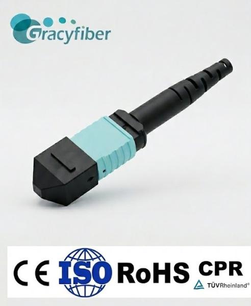 High-Density MPO Lock Connector Unauthorized Removal Prevention Low Insertion Loss Optical Connector Matching Modules Adapters Custom