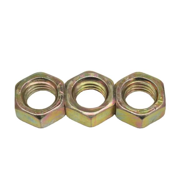 Las nueces de cobre amarillo de cobre del estruendo 934 M2.5 50m m califican 12,9 nueces principales pulidas del hexágono amarillo