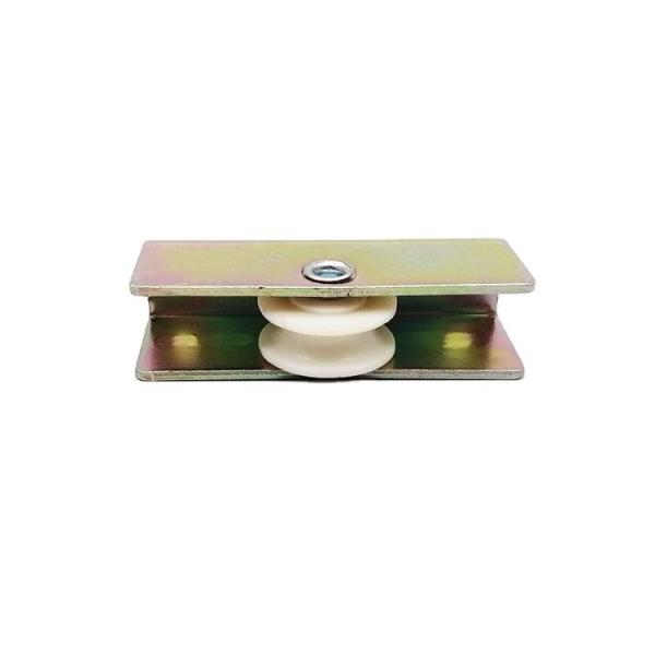 Door Hardware Zinc Plated Iron Roller U Groove Steel Sliding Door Wheels for Doos and windows