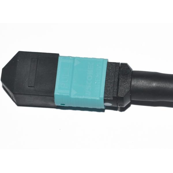 USCONNEC MTP Female TO MTP female OM4 12 Core Fiber cable aqua Color LSZH Jacket
