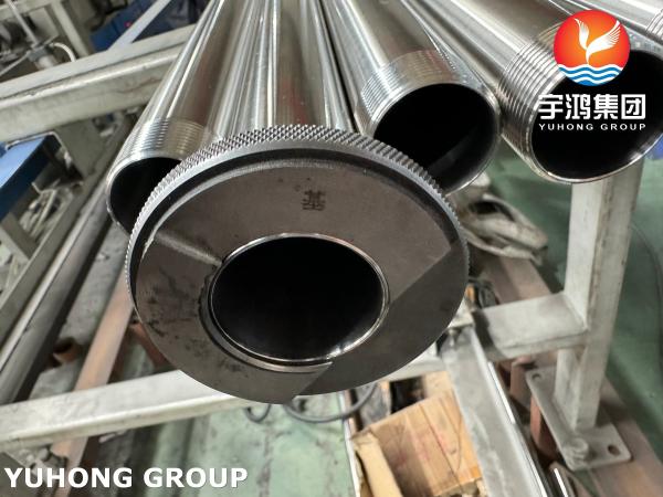 ASTM A270 TP304 Sanitary Stainless Steel Tube With External Thread End