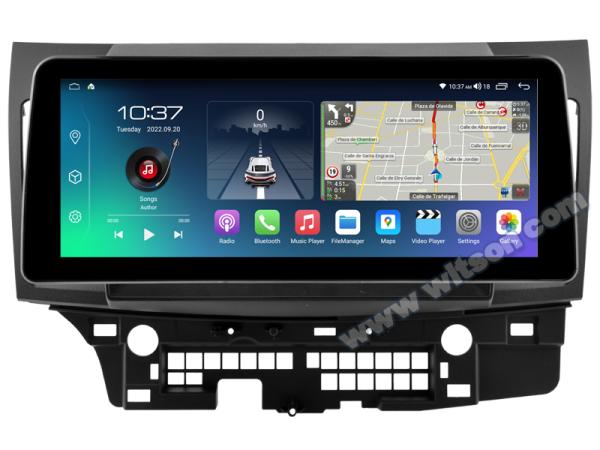 12.3 Smart Ultra Wide Screen For Mitsubishi Lancer 2 2007 - 2015 Car  Stereo Player