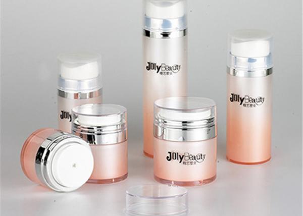Render orange cover head transparent bottle body cylinder Empty Makeup Containers