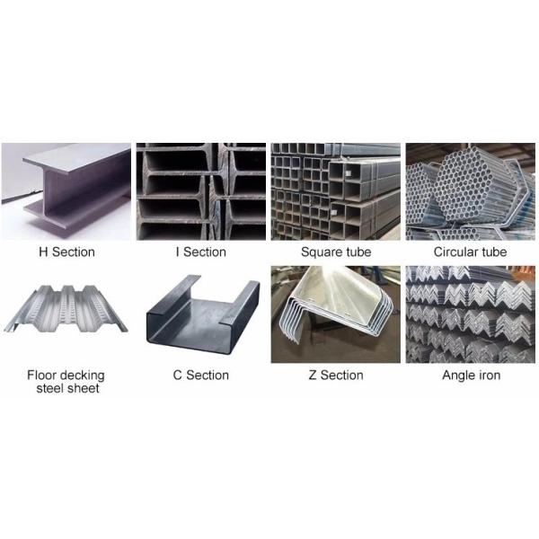 Matériaux de construction recouverts d'un revêtement antirouille Prefabriqué Entrepôt industriel Atelier de fabrication de structures