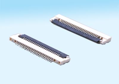 4-60 Pins Electrical Cable Connectors 0.5mm Pitch LCP/ Phosphor Bronze Application
