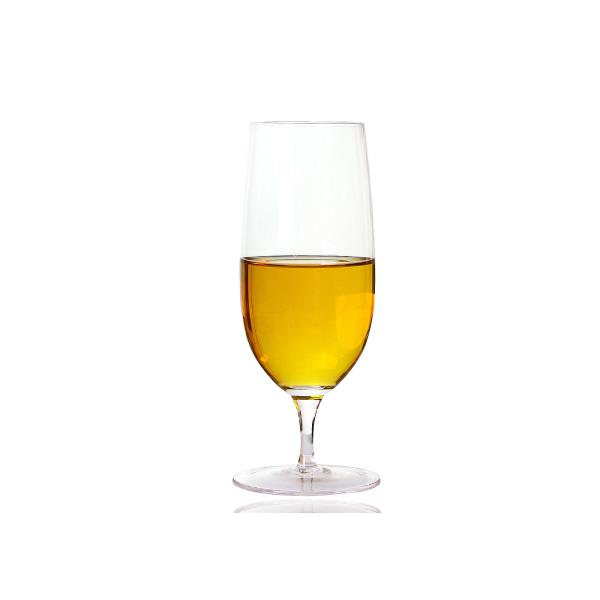 Flute Blass Light Pale ALE 12 Ounce Beer Glasses With Short Stem