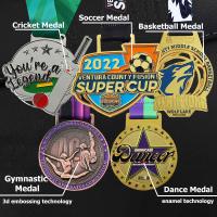Custom Metal Medal Enamel Logo 2d 3D Gold Silver Copper Medal