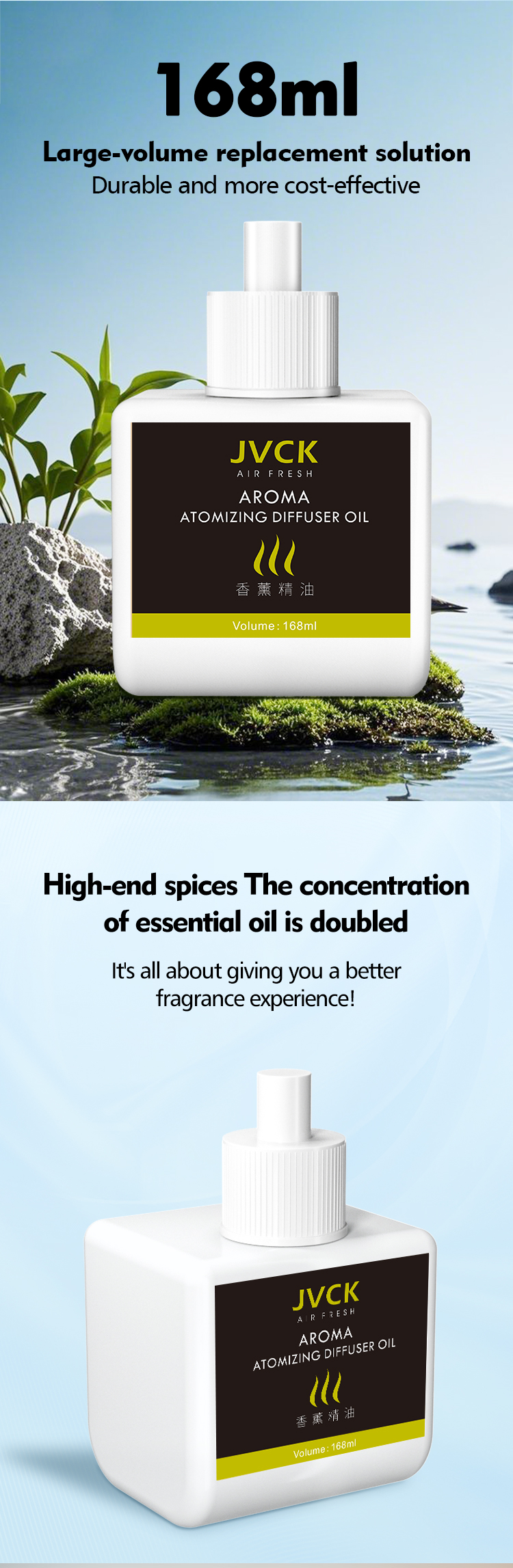 168ML Water Base Essential Oils For Aroma Diffusers In Hotels And Homes