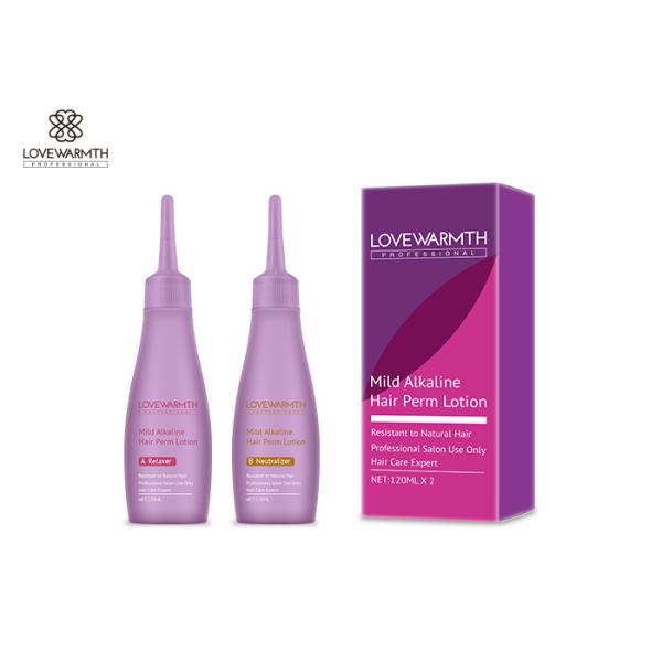 Lotion de ondulation de cheveux alcalins doux pour la formule douce d'adultes résistante aux cheveux naturels