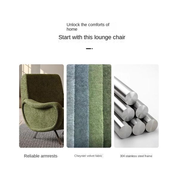 Custom Modern Style Single Sofa Chair Leisure Designer Lounge Chair Lazy Recliner Backrest Armchair for Living Room