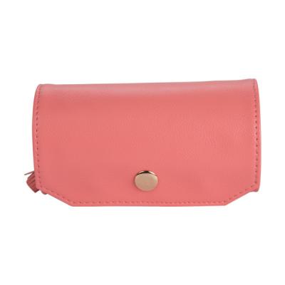 Luxury Portable Roll Leather Jewelry Bag For Travel 24cm Long Custom Logo