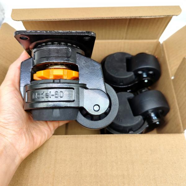 Leveling Adjustable Caster Wheel Heavy Duty 50kg Load Capacity Retractable