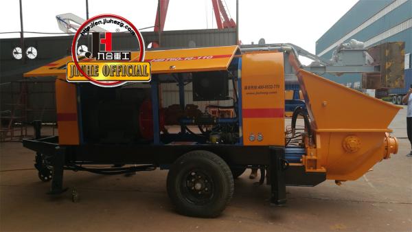 DHBT80 High Pressure Cement Pump Concrete Machinery Pump Concrete Pump Trailer Trade Hydraulic Concrete Pump