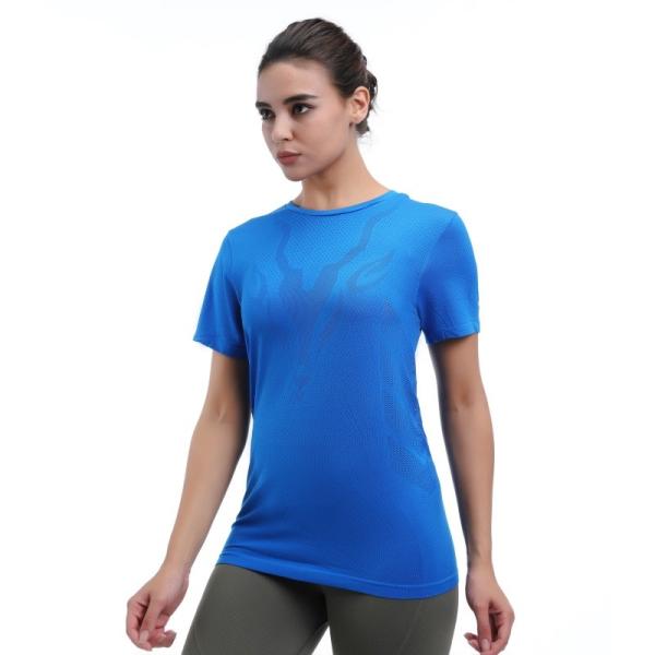 Mesh Panel Compression Top Loose Fit Quick Dry For High Intensity Workouts