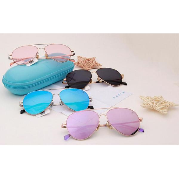 KIDS AVIATOR SUNGLASSES 61206 METAL FRAMES RAYBAN FASHIONABL CHILDREN NON POLARIZED