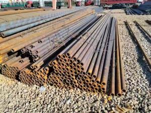 MS Seamless Carbon Steel Pipes Black Painted Erw Welded Carbon Steel Round Tube