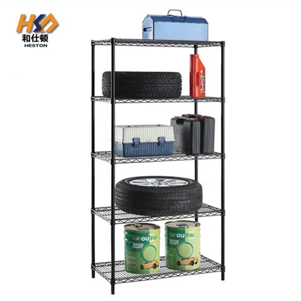 600MM 1.2M Chrome Metal Storage Shelves Heavy Duty 4 Tier Metal Shelving Unit Rack