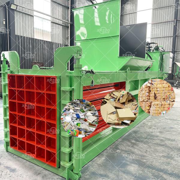 Hydraulic Baler Machine for Textile Waste Recycling 100-180 Bags/Hour