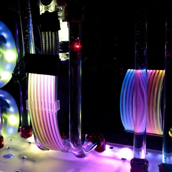 RGB Computer Cable Sleeves Wire Electrical  Manufacturing Equipment Magnetico CE FCC Flat Nylon Cable Ties
