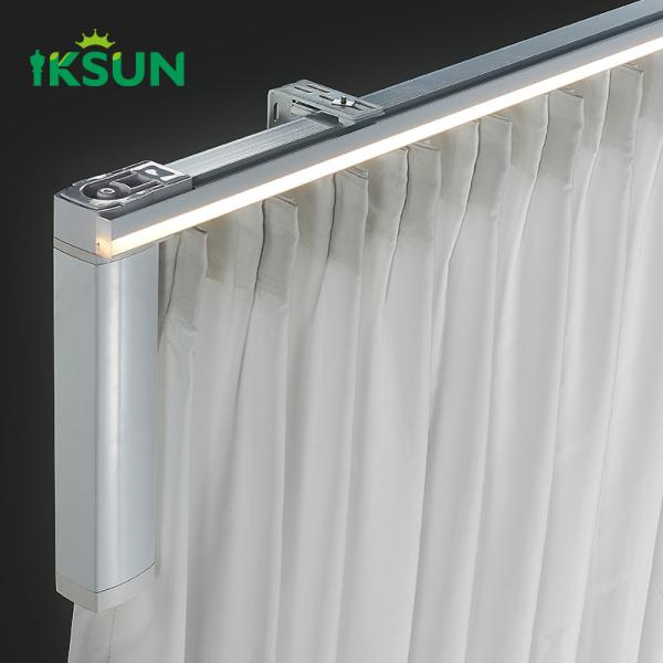 High Quility LED Motorized Curtain Track Electrophoresis Screwfix Ceiling Mounted Curtain Rail   For Household