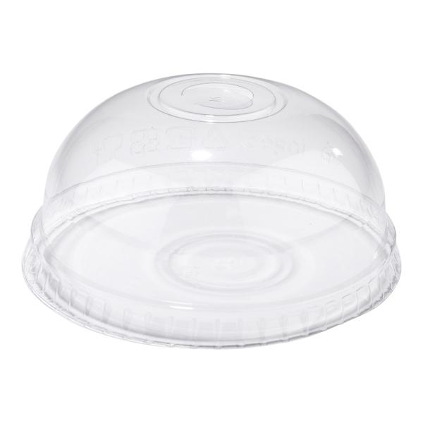 Polylactic Acid Sheet Cup Lid 90-105mm Arch Dome For Smoothie Cup Beverage