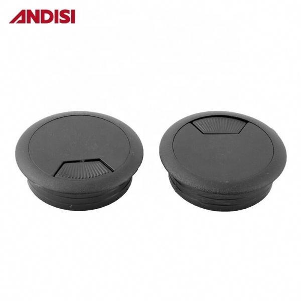 Office Desk Cable Grommet Brush Box for Furniture Modern Design Wire Cable Outlet Box