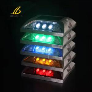 LED Solar Flashing Road Studs Waterproof For Traffic Sign Usage And Safety