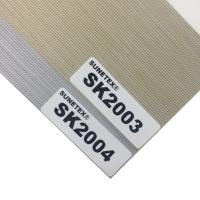O material de cortina da zebra de Sunetex motorizou a tela 50*75mm das cortinas