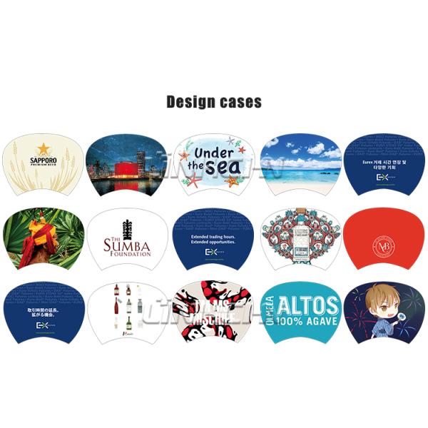 Customized Paper Paddle Handheld Decorative Fans