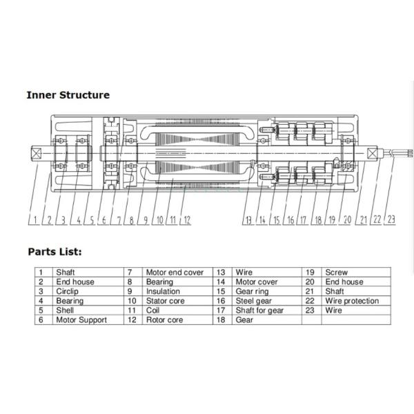 Аккумуляторный ролик двигатель электрический компактный диаметр конструкции 50 мм