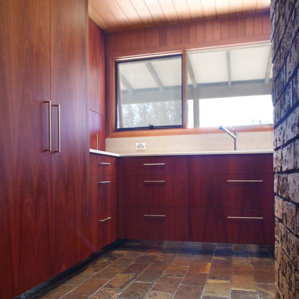 Brown Wood Veneer Kitchen Cabinet Sets Dark Complete  Modular Kitchen