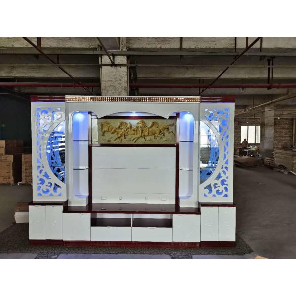 Aquarium Style TV Stand Cabinet MDF Panel Ashley Foot Armoire TV Cabinet