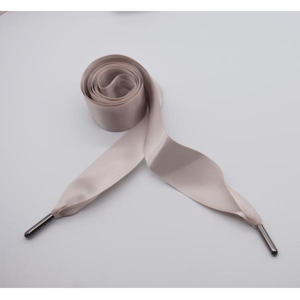 Customized Silk Ribbon Hoodie Drawcord With Metal Tips 1cm - 6cm