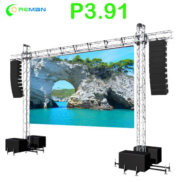 Flexible IP65 P3.91 Stage Backdrop Led Panel 1000W/sqm