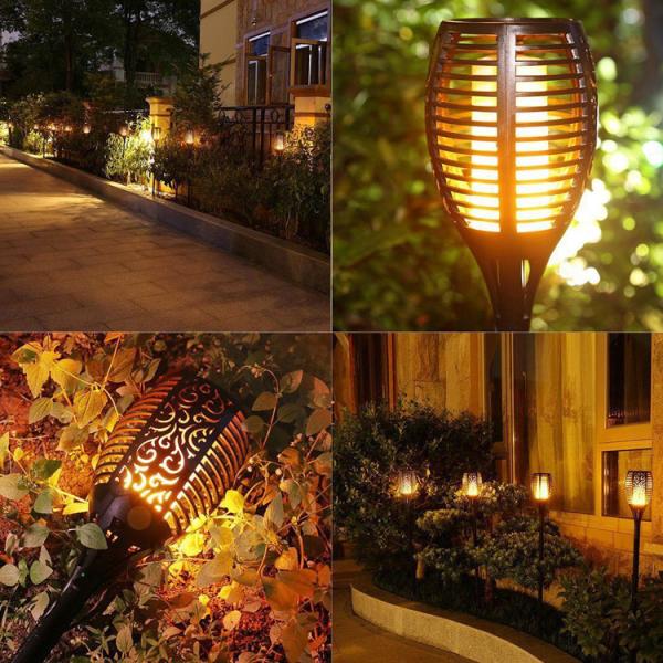 Lawn Exterior LED Landscape Lighting Waterproof Solar Powered Garden Lights