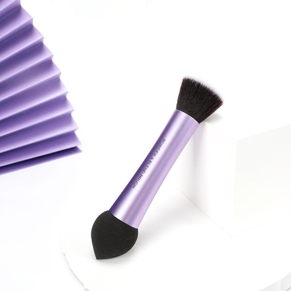 ISO9001 Purple 7 Piece Makeup Brush Set Synthetic Makeup Brushes Anti Bac