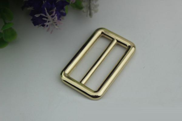 New product 38 mm hanging brush anti brass color zinc alloy metal slide adjustable buckles for bag hardware