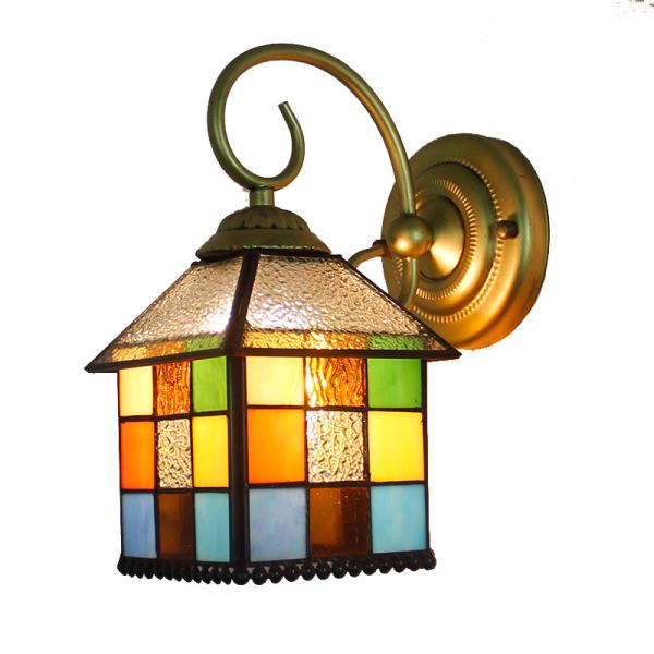 Mosaic Style LED Indoor Wall Light for Home Lighting Stained Glass Sconce Bathroom rustic wall sconces (WH-VR-113）