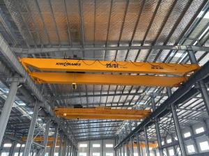 25Ton Electris Single Girder Overhead Crane Applies To Construction Site Lifter